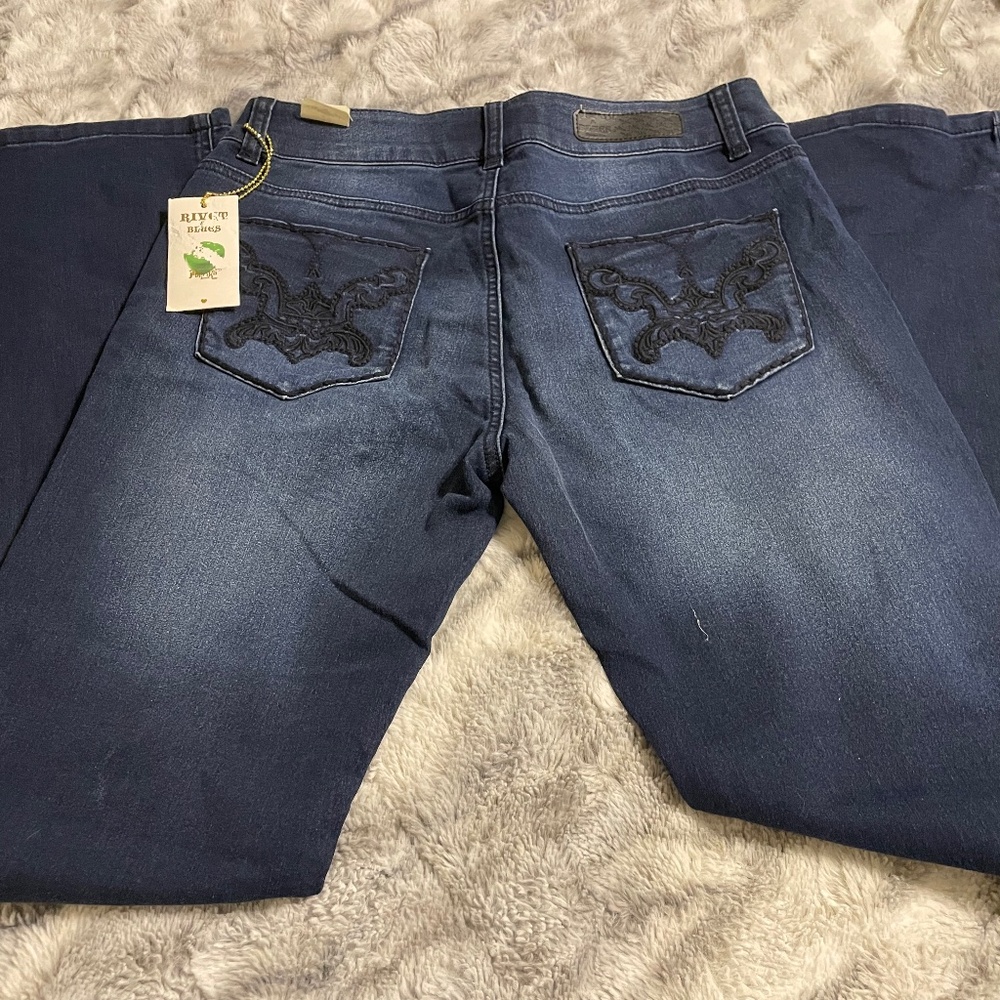 Rivet & Blues Women  Skinny Boot, Size 29, blue, NWT